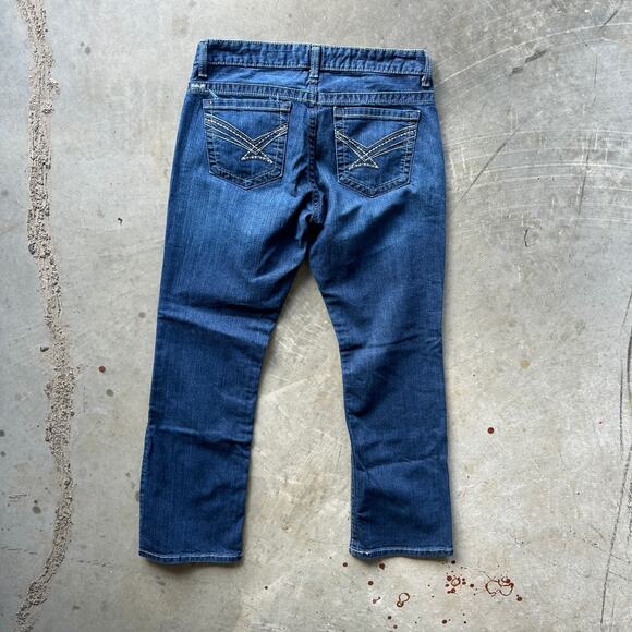 ADA Cinch Jeans Woman’s Size 30/9S Blue Mid Rise Relaxed Boot Cut Cowgirl - Picture 7 of 12